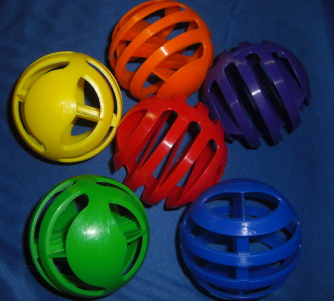 Slotted Plastic Balls - 4 per set - Toys for Tweets